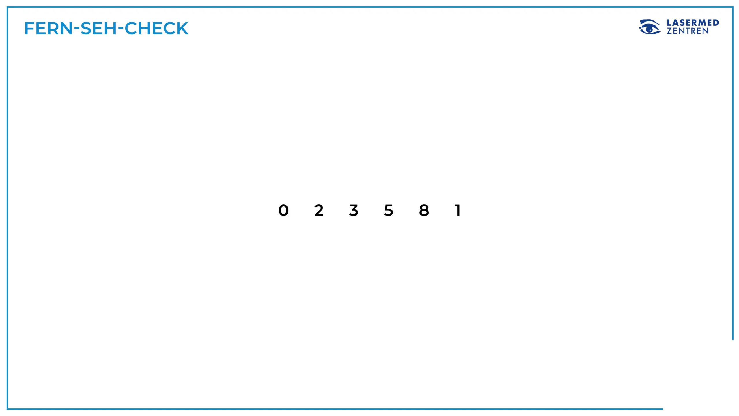 Seh-Check Kurzsichtigkeit