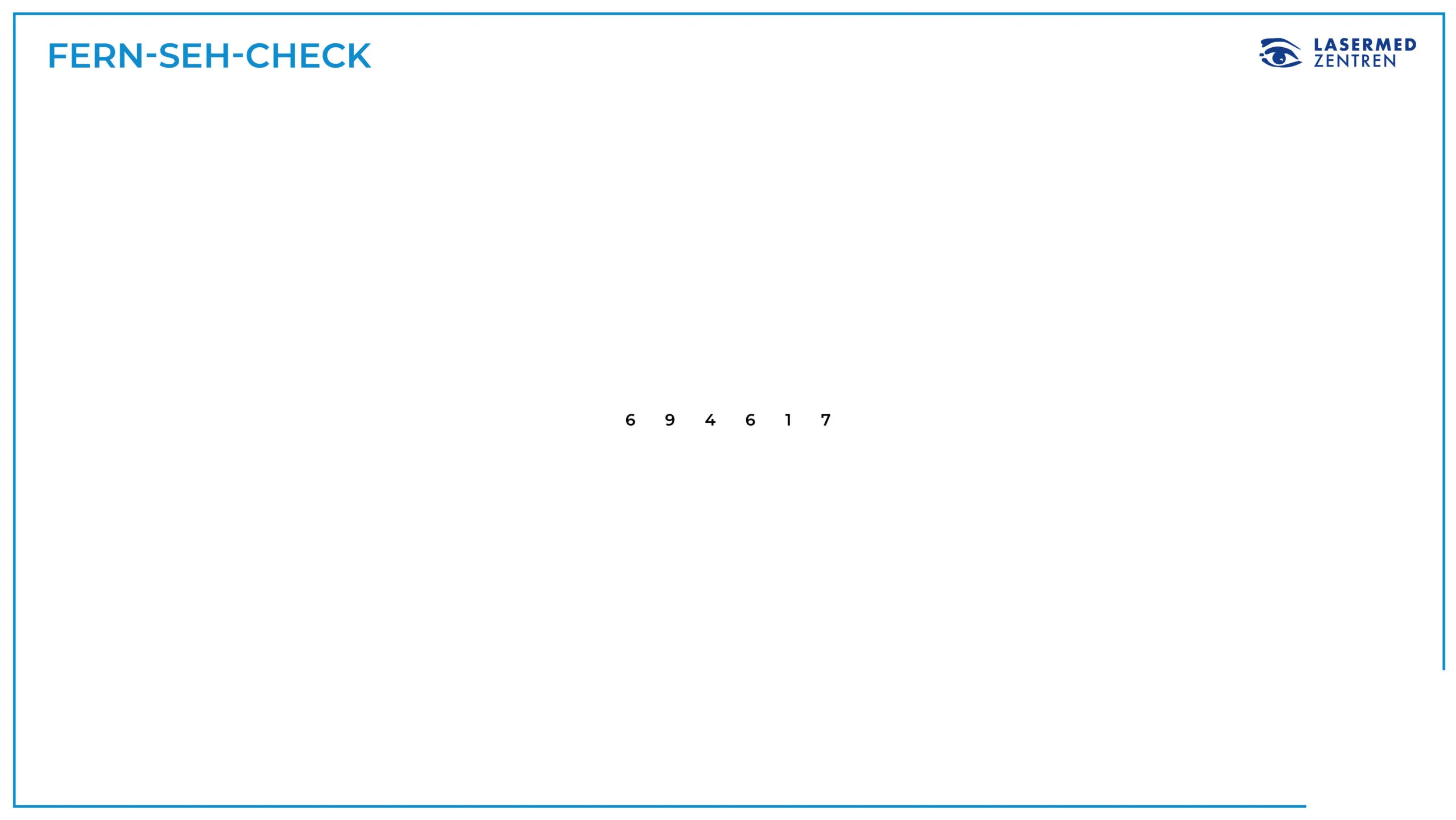 Seh-Check Kurzsichtigkeit