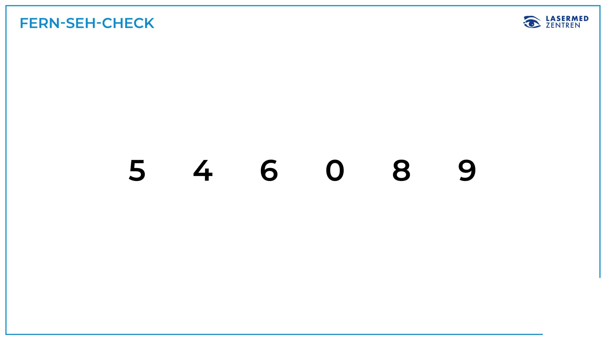 Seh-Check Kurzsichtigkeit