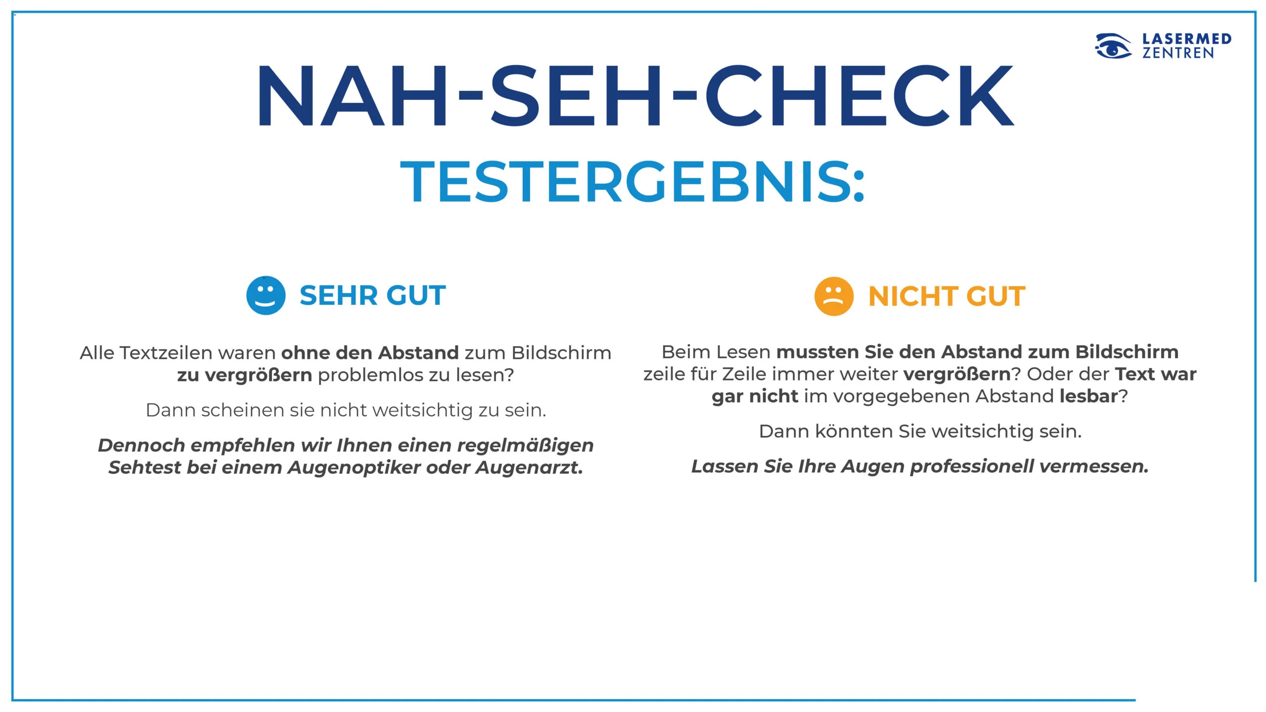 Seh-Check Weitsichtigkeit