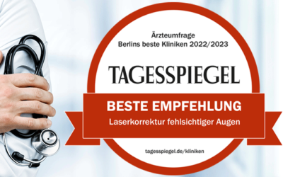Empfehlung Tagesspiegel: Lasermed gehört zu Berlins besten Kliniken 2022/2023
