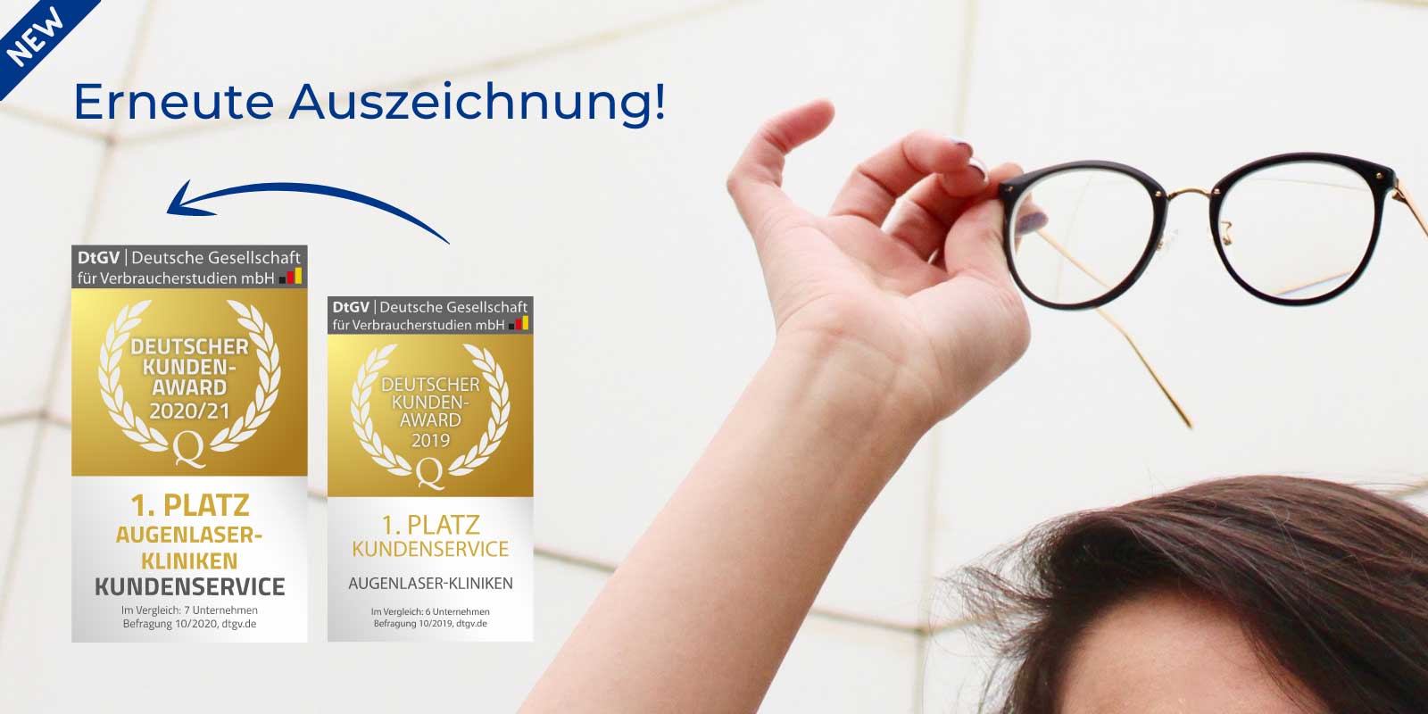 Lasermed wird mit dem deutschen Kundenaward für besonderen Kundenservice von der deutschen Gesellschaft für Verbraucherstudien ausgezeichnet