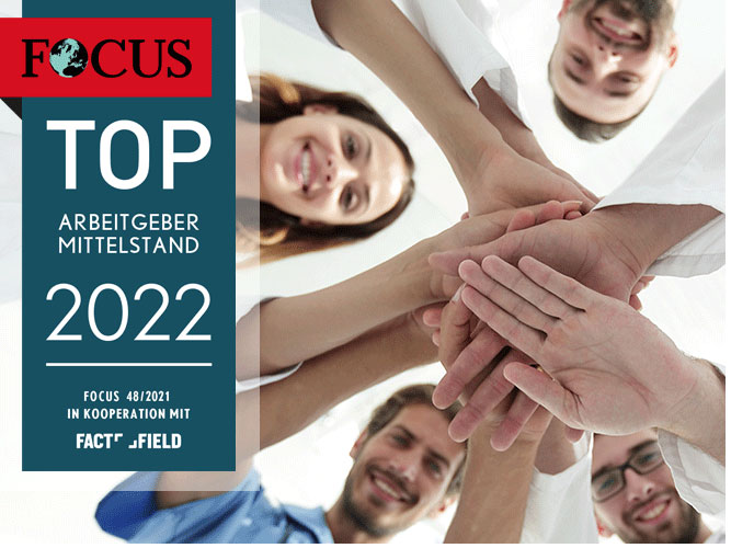 Ärzteteam freut sich über Focus Auszeichnung als Top-Arbeitgeber